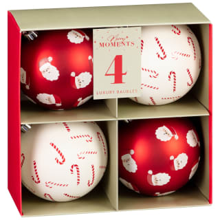 Merry Moments Luxury Baubles 4pk