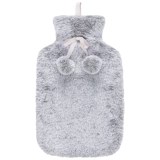Fur Hot Water Bottle 1.7L - Grey