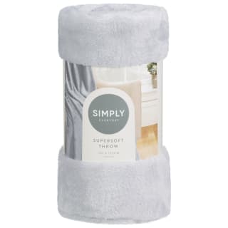 Simply Everyday Super Soft Throw - Grey