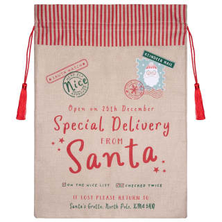 Jute Santa Sack