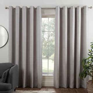 Colorado Hopsack Fully Lined Silver Eyelet Curtains 46 x 72&quot;