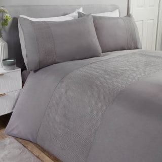 Pinsonic King Duvet Set - Grey