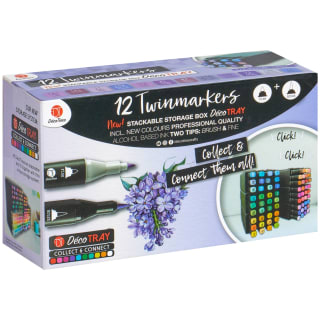 Twinmarkers 12pk - Purples