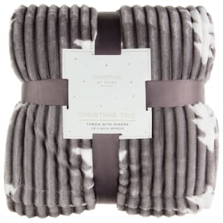Tree Sherpa Throw - Grey