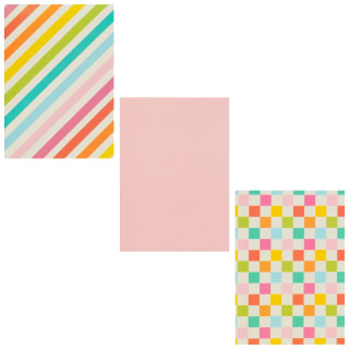 Mini Fashion Notebooks 3pk - Rainbow