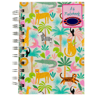 A6 Hard Back Notebook - Jungle