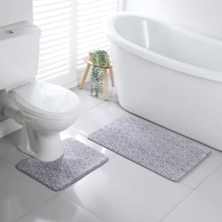 Supersoft 2 Piece Bathmat Set - Pattern