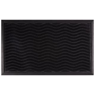 Sculptured Door Mat - Black