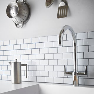 Hatfield White Subway Self Adhesive Wall Tile