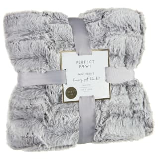 Perfect Paws Luxury Fleece Pet Blanket - Paw Print