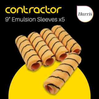 Harris Contractor 9&quot; Emulsion Roller Sleeves 5pk