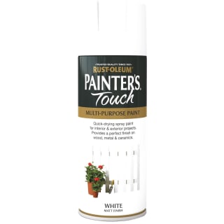 Rust-Oleum Painter's Touch Spray Paint Matt White 400ml