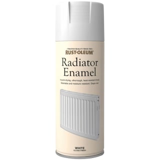 Rust-Oleum Radiator Enamel Spray Paint Gloss White 400ml