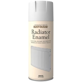 Rust-Oleum Radiator Enamel Spray Paint Satin White 400ml