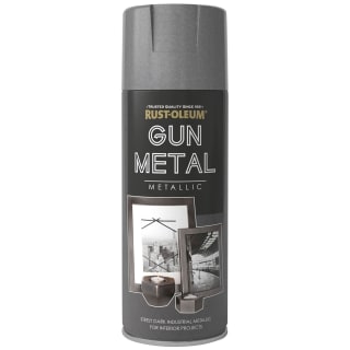 Rust-Oleum Metallic Spray Paint 400ml - Gun Metal