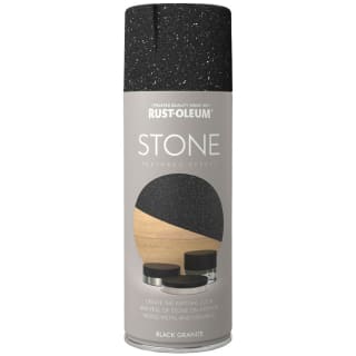 Rust-Oleum Stone Spray Paint 400ml - Black Granite