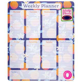 Weekly Planner Pad - Oranges