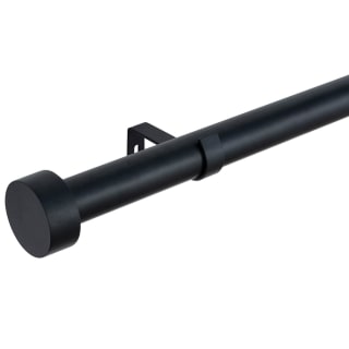 Black Stud End Curtain Pole 120 - 220cm