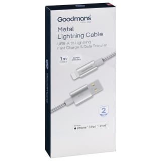 390302-goodmans-metal-lightning-cable-1m-silver