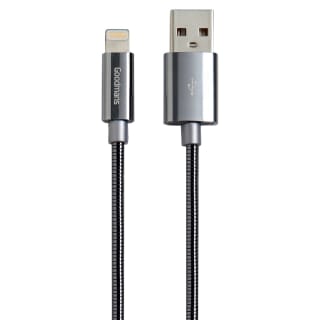 390302-goodmans-metal-lightning-charge-and-sync-cable-1m-grey