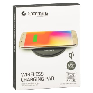 Goodmans Metallic Wireless Charging Pad - Black