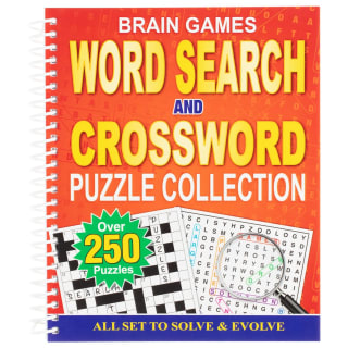 Large Print Puzzle Book - Word Search & Crossword
