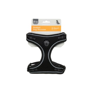 Black Value Reflective Dog Harness - Extra Small