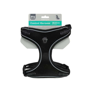 390686-value-reflective-dog-harness-medium-black