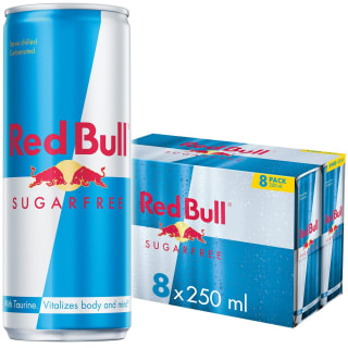 Red Bull Energy Drink Sugar Free 8 x 250ml