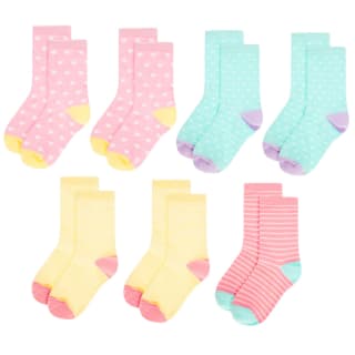 Younger Kids Socks 7pk - Stripes & Spots