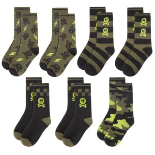 Older Kids Socks 7pk - Khaki