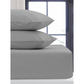 Simply Everyday Silver Double Fitted Sheet