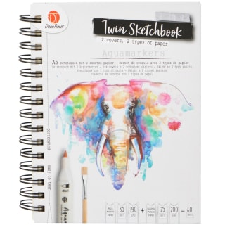 A5 2 in 1 Twin Sketchbook