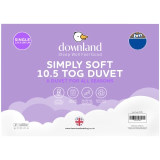 Downland Simply Soft Duvet 10.5 Tog - Single