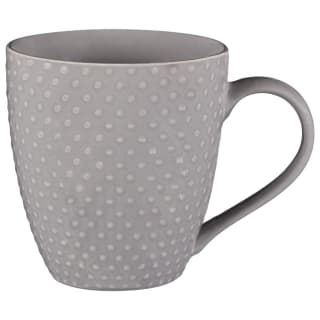 Jumbo Dot Embossed Mug - Grey