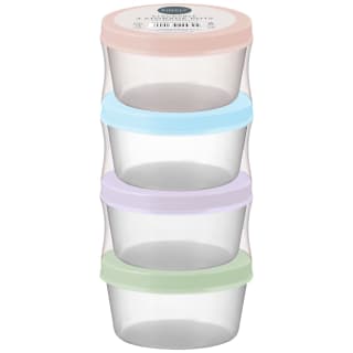 Simply Everyday Stackable Storage Pots 4pk - Colours