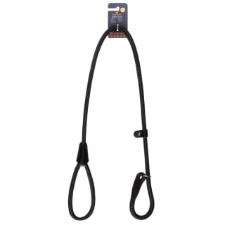 Huntley's Rope Lead With Faux Leather Trim 120cm - Black