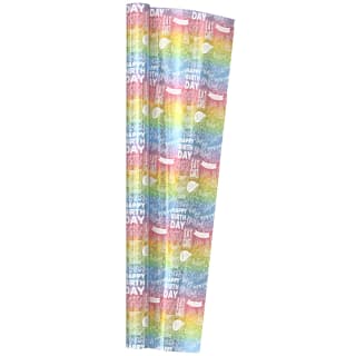 Foil Wrapping Paper 3m - Rainbow