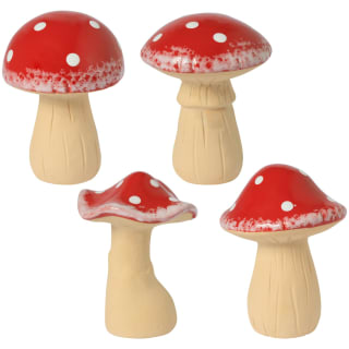 Mini Ceramic Toadstool Ornament - Assorted