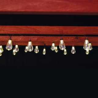 Solar Powered Slim Bulb String Lights 30pk - Warm White