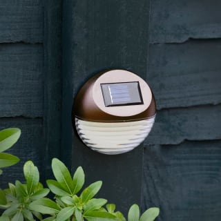 Solar Powered Fence Lights 10pk Bronze - Cool White