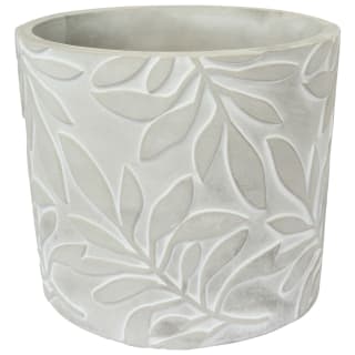 Grey Cement Planter - Leaf