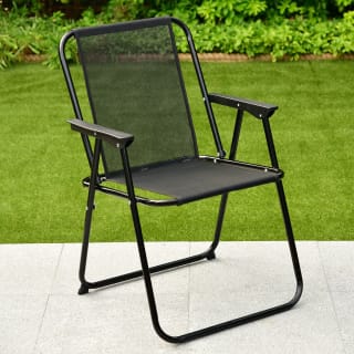Folding Relaxer Chair - Black