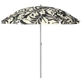 Leaf Print Parasol 1.8m - Black