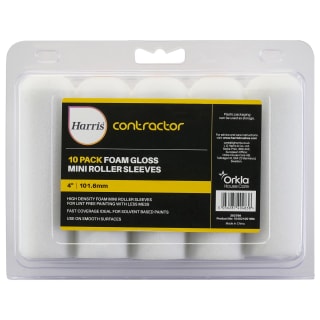 Harris Contractor Gloss Mini Roller Sleeves 10pk