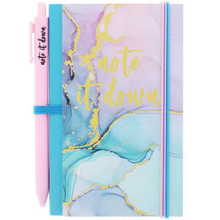Stars & Glamour Notebook & Pen - Marble