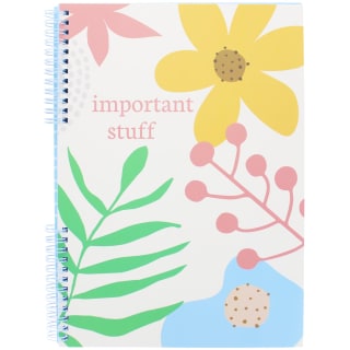 Stars & Glamour A4 Notebook - Floral