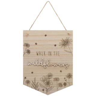 Laser Cut Slogan Hanging Plaque