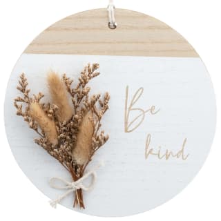 Pampas Grass Hanging Plaque