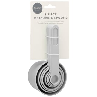 Measuring Spoons 8pk - Grey